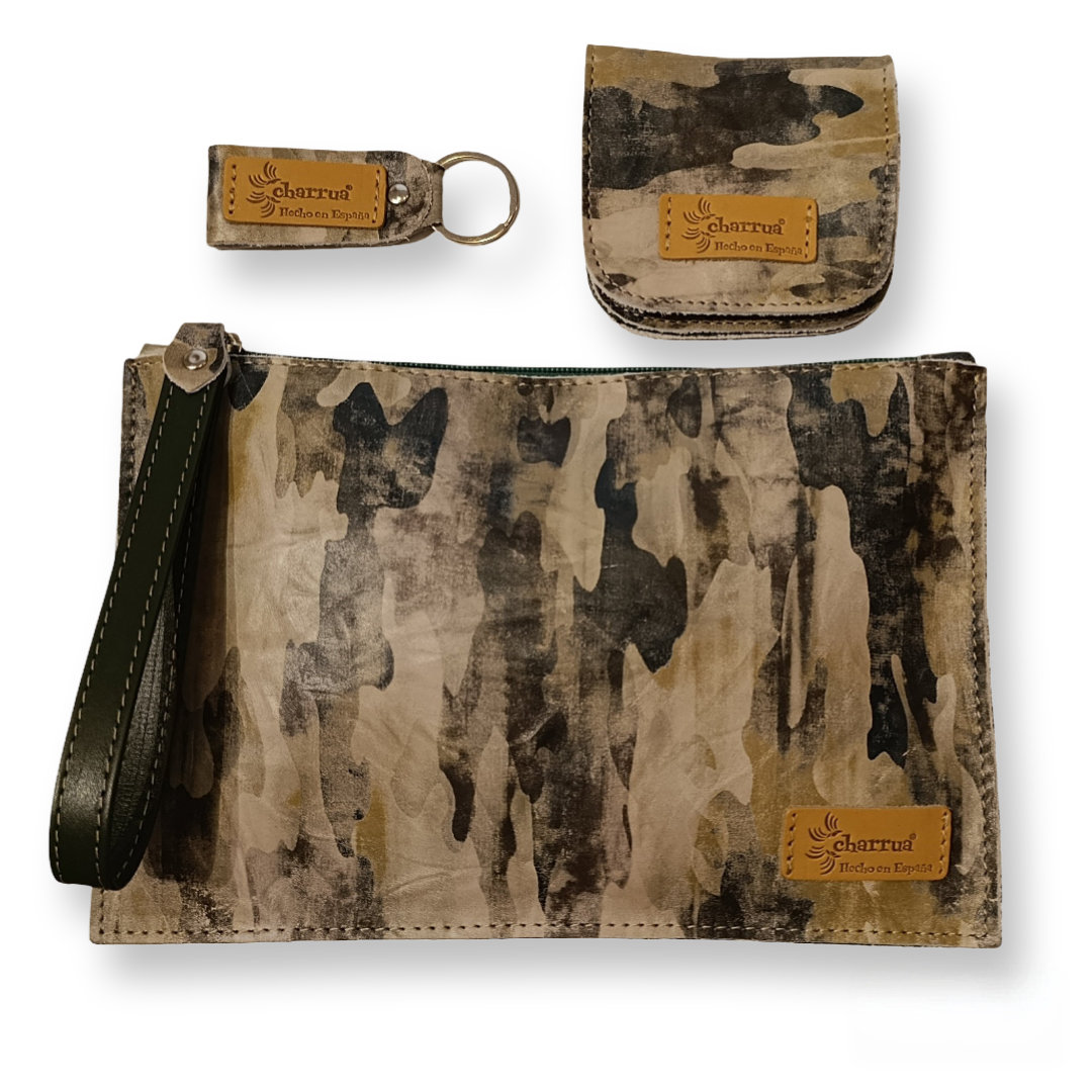 Conjunto Taconera, llavero y cambia-bolso