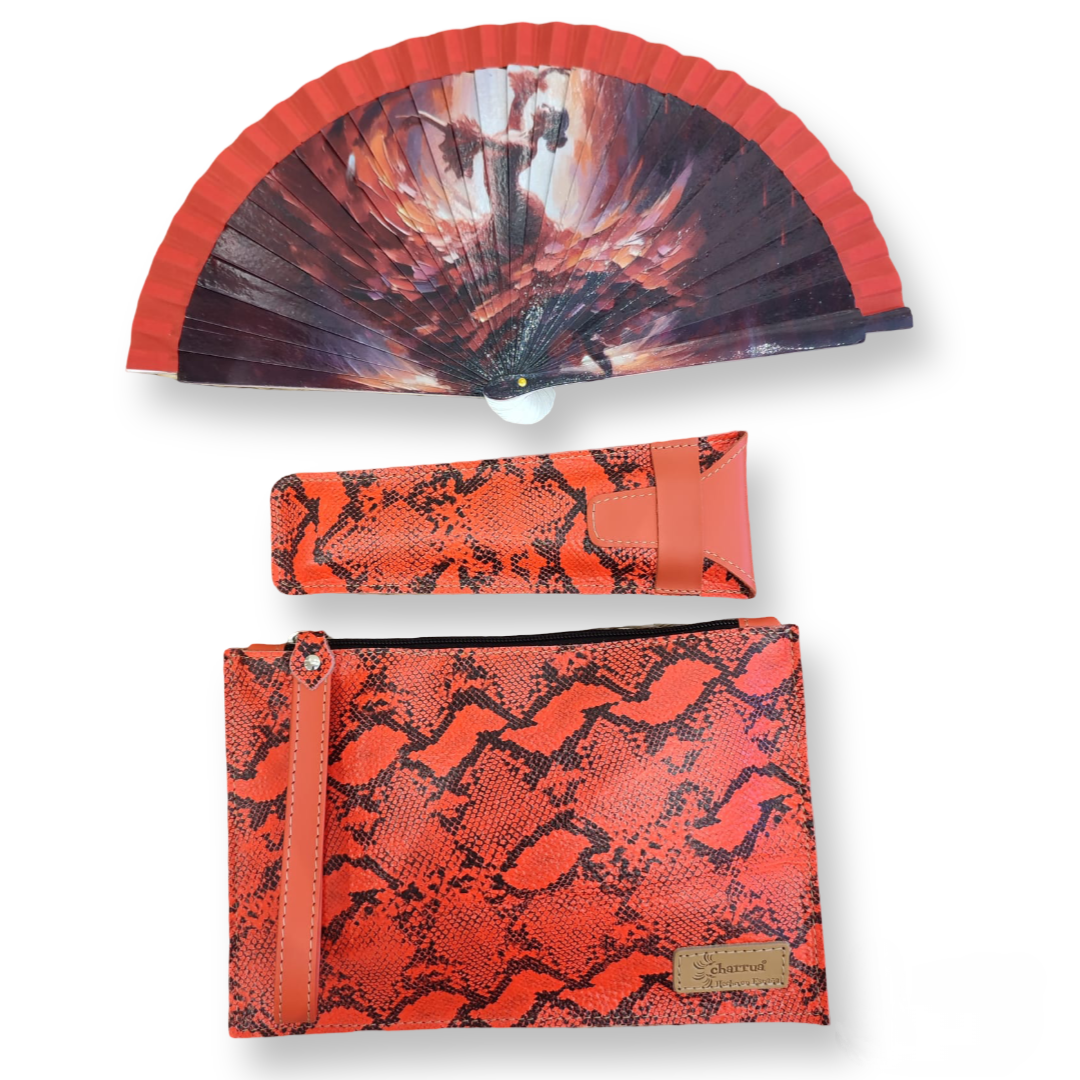 Abanico PEQUEÑO+funda+cambia-bolso