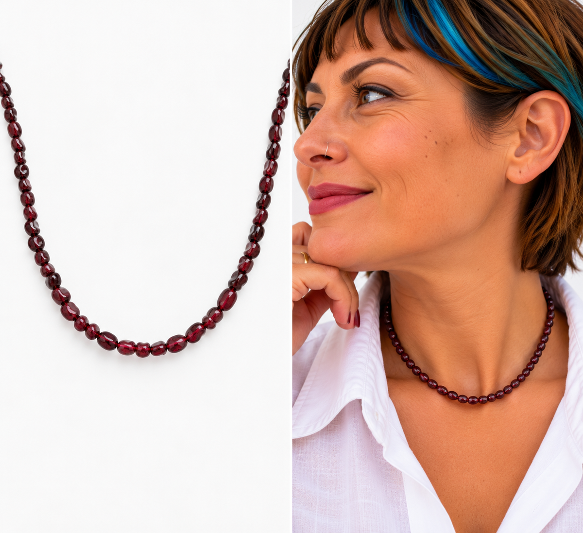 Collar piedra natural.