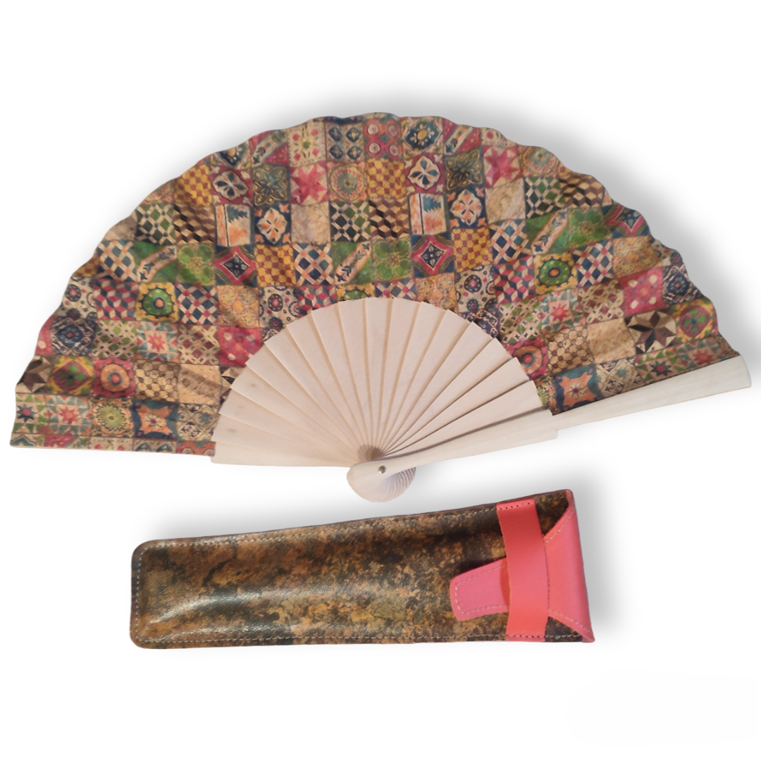 Abanico de corcho+funda (colección cápsula)