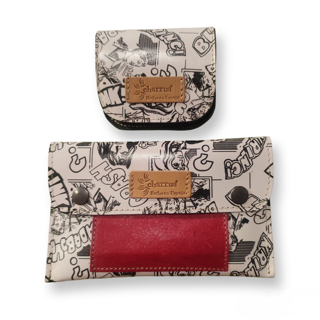 Cartera Charrùa y monedero de Tacón.