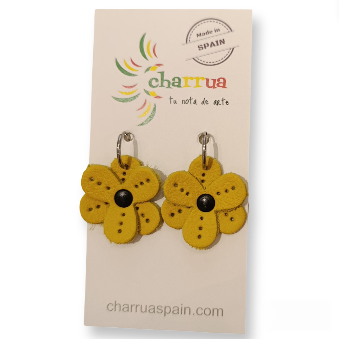 Pendientes Flor amarilla