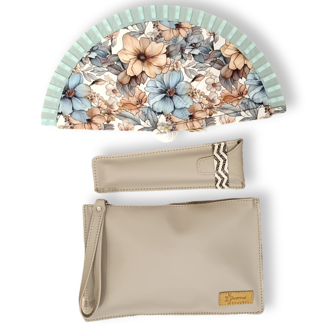 Abanico PEQUEÑO+funda+cambia-bolso