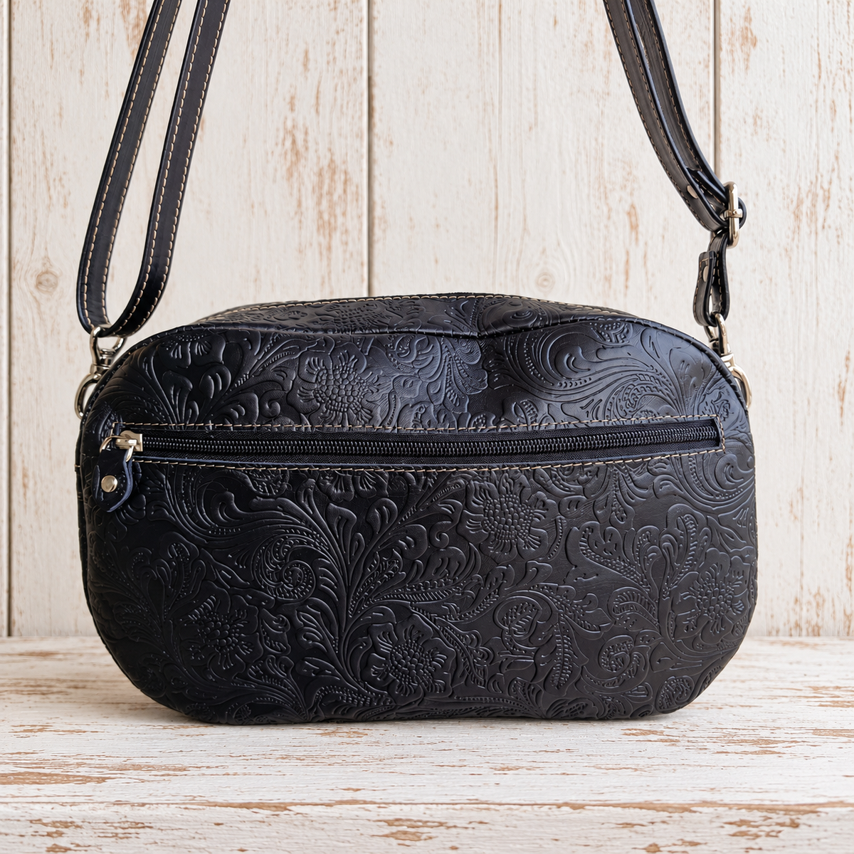 Bolso Bombo de cuero artesanal | Hecho en Toledo