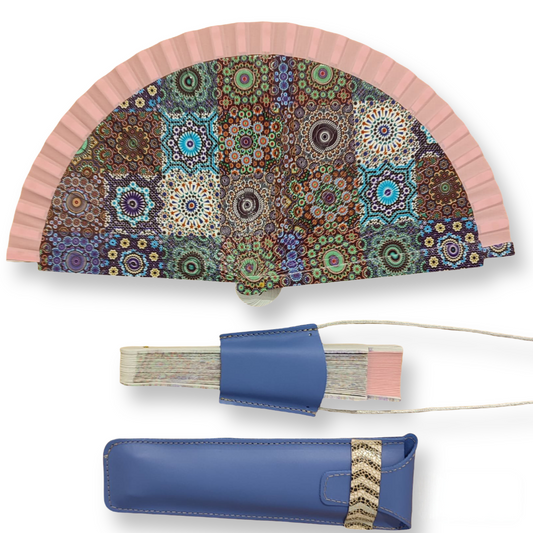 Abanico PEQUEÑO+funda+ cuelga-abanico.