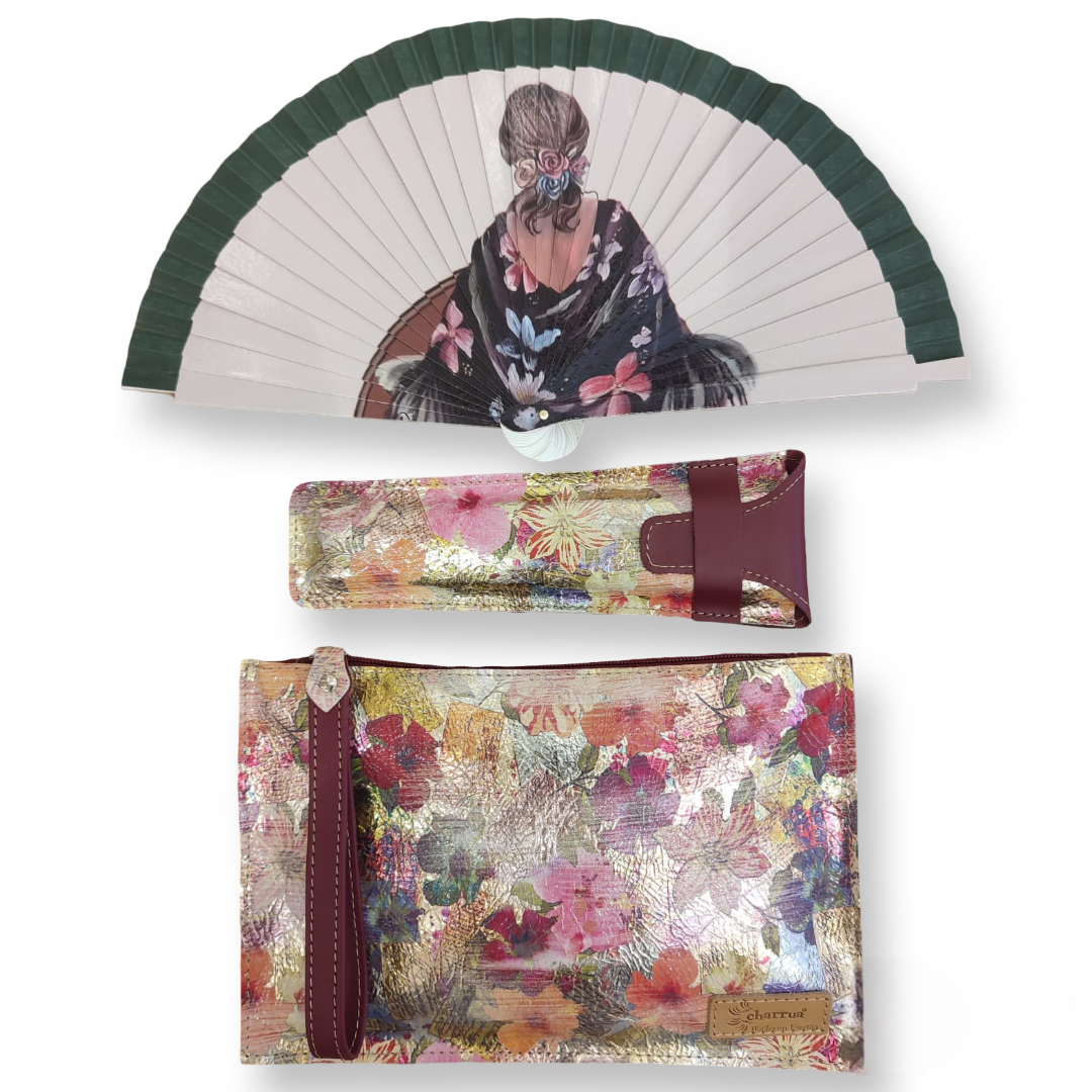Abanico PEQUEÑO+funda+cambia-bolso