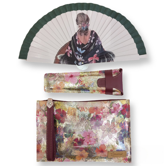 Abanico PEQUEÑO+funda+cambia-bolso