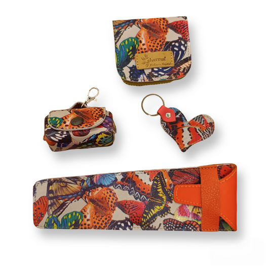 Conjunto funda+llavero+taconera +llavero+Charm