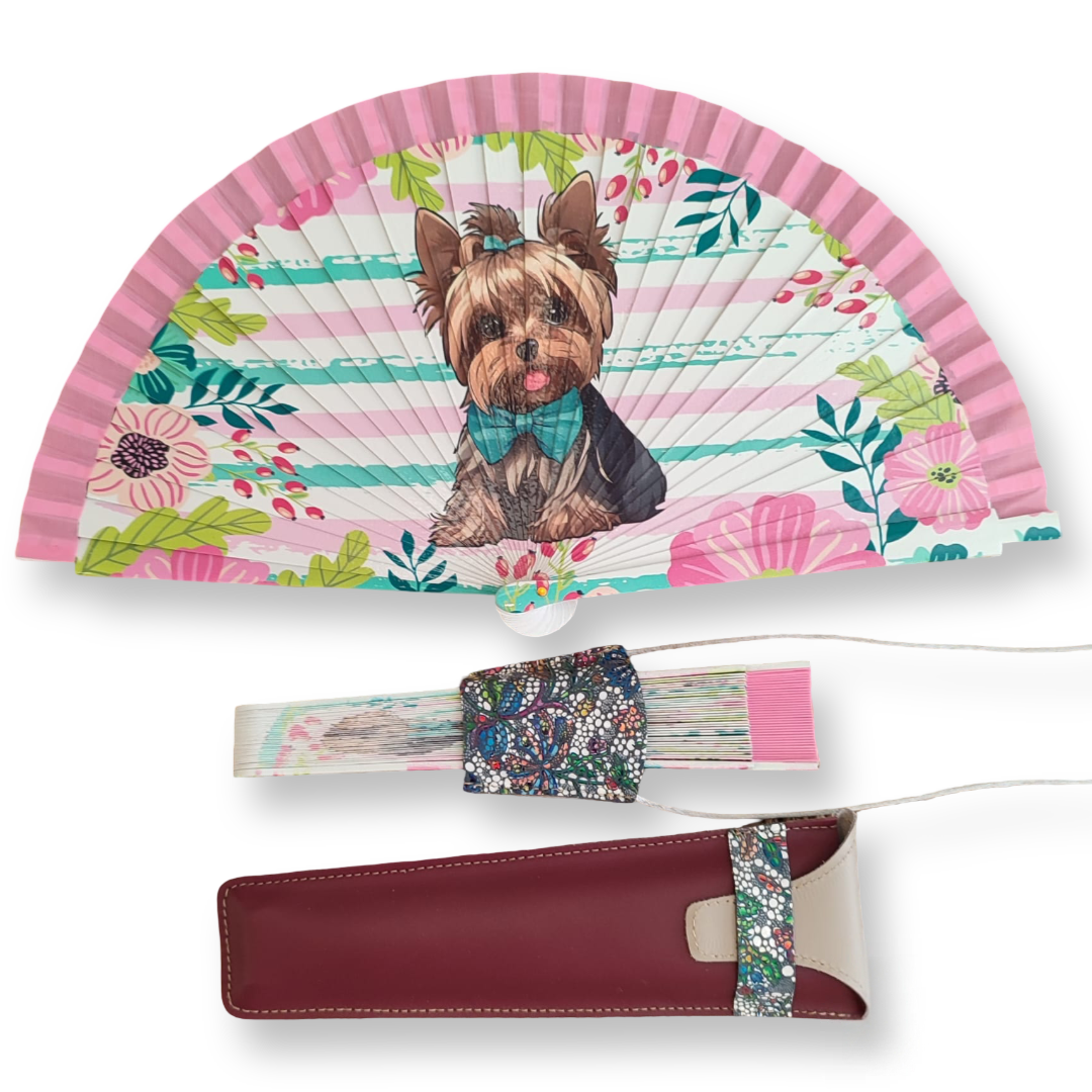 Abanico PEQUEÑO+funda+cuelga-abanico