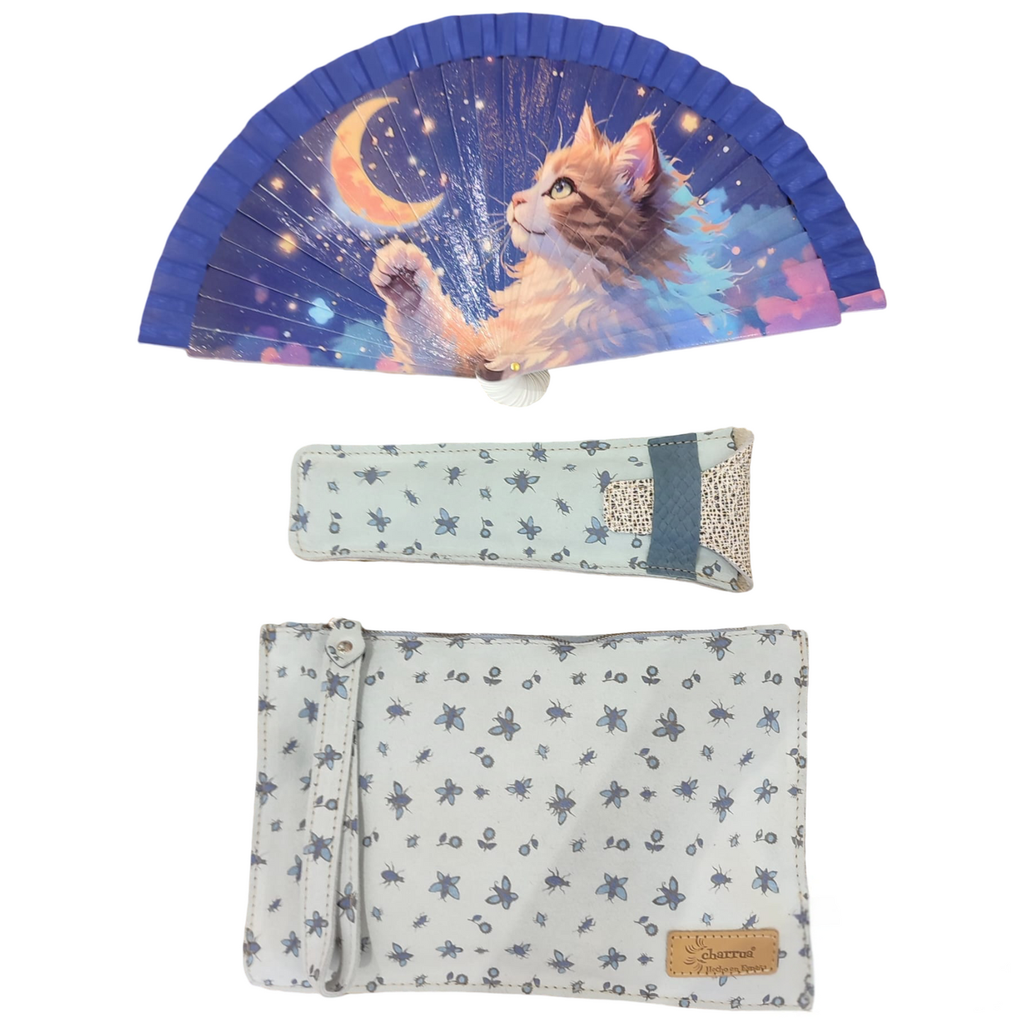 Abanico PEQUEÑO+funda+cambia-bolso