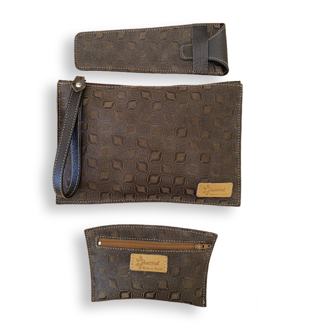 Conjunto Cambia-bolso+Amanecer+funda de abanico PEQUEÑO.