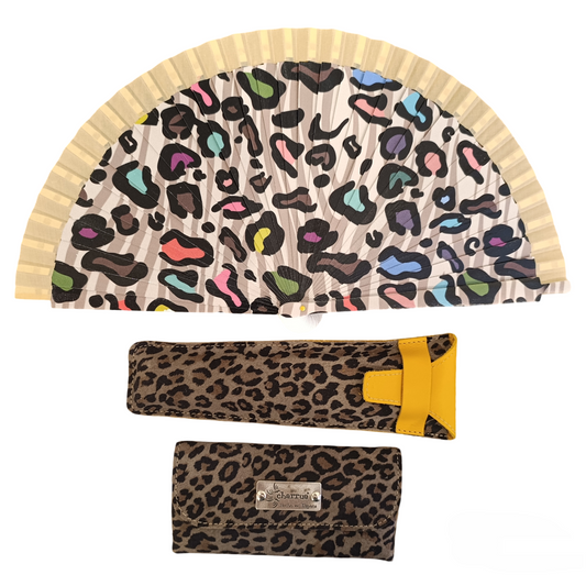 Abanico+funda+funda de gafas.