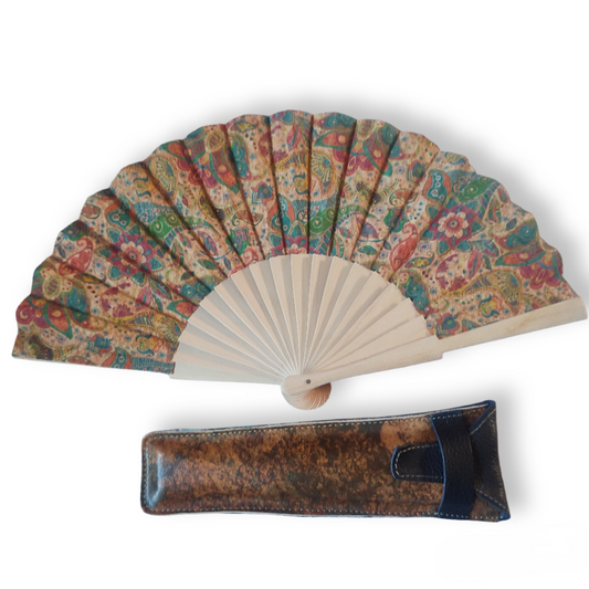 Abanico de corcho+funda ( colección cápsula)