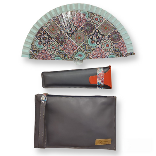 Abanico PEQUEÑO+funda+cambia-bolso