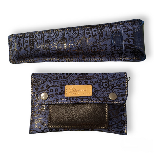 Conjunto de cartera Charrùa y funda de abanico