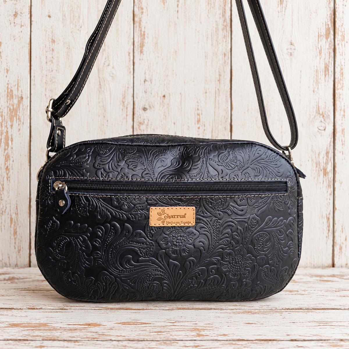 Bolso Bombo de cuero artesanal | Hecho en Toledo