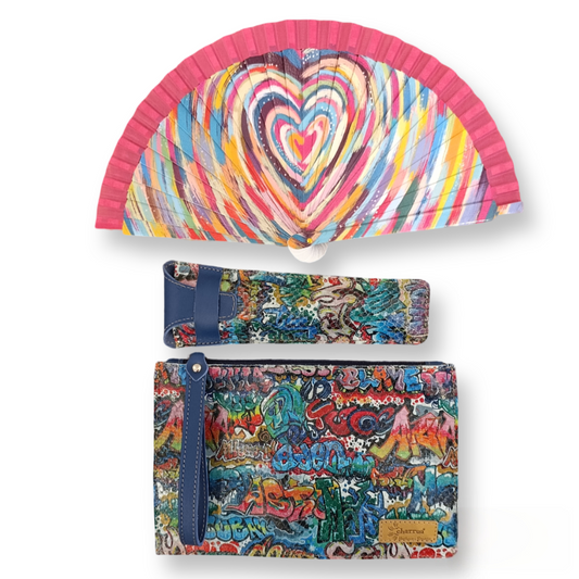Abanico PEQUEÑO+funda+cambia-bolso