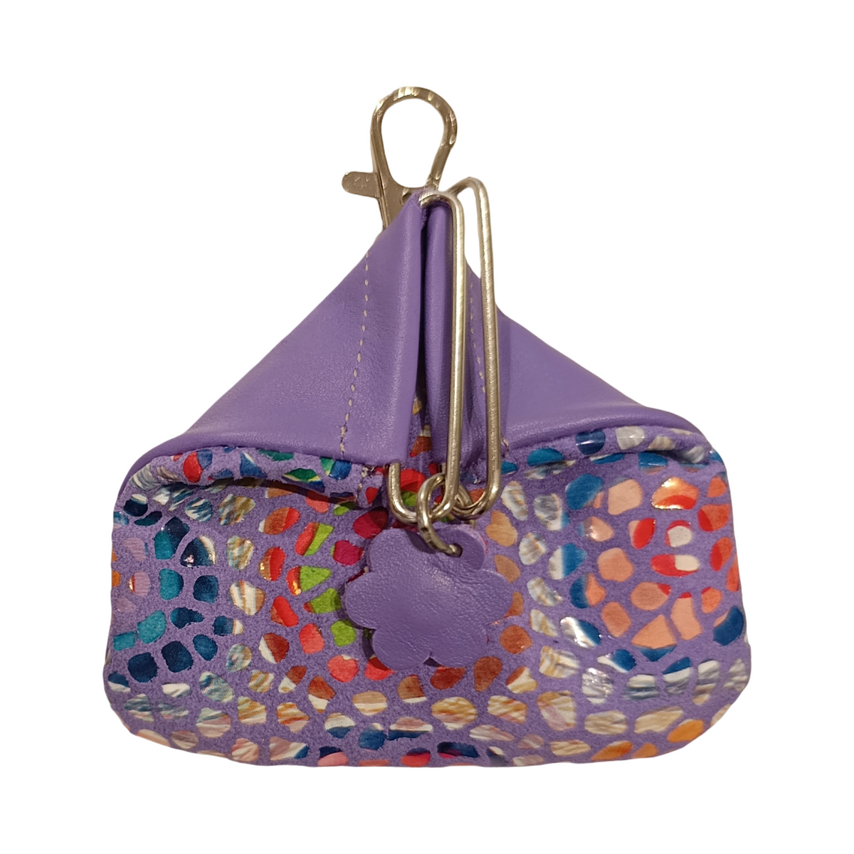 Monedero charm Flor