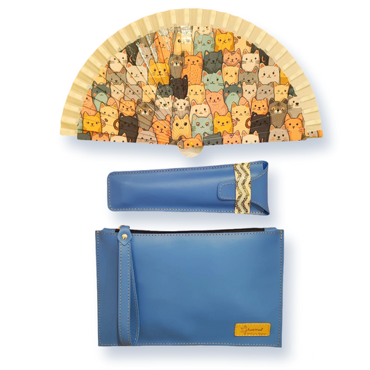 Abanico PEQUEÑO+funda+cambia-bolso